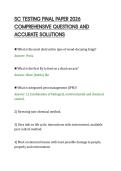 SC TESTING FINAL PAPER 2026&NewLine;COMPREHENSIVE QUESTIONS AND&NewLine;ACCURATE SOLUTIONS&NewLine;