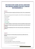 CPN EXAM STUDY GUIDE &vert;ACTUAL QUESTIONS AND VERIFIED ANSWERS 2026-2027 UPDATED EDITION&vert;GRADED A&plus;&NewLine;