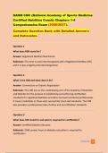 NASM CNC &lpar;National Academy of Sports Medicine &NewLine;Certified Nutrition Coach&rpar; Chapters 1-4 &NewLine;Comprehensive Exam &lpar;2026&sol;2027&rpar;&period; &NewLine;Complete Question Bank with Detailed Answers &NewLine;and Rationales&period; 