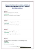 APMLE PODIATRY PART III&vert;ACTUAL QUESTIONS AND VERIFIED ANSWERS 2026-2027 UPDATED EDITION&vert;GRADED A&plus;