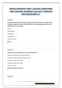 APMLE PODIATRY BUNDLE &lpar;PARTS I&comma;II&comma;III&rpar;&vert; QUESTIONS AND VERIFIED ANSWERS 2026-2027 UPDATED EDITION