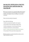 DMI AMA PRO CERTIFICATION Q PRACTICE&NewLine;EVALUATION 2026 QUESTION BANK FULL&NewLine;SOLUTION SET&NewLine;