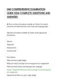 DMI COMPREHENSIVE EXAMINATION&NewLine;GUIDE 2026 COMPLETE QUESTIONS AND&NewLine;ANSWERS