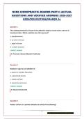 NCBE CHIROPRACTIC BOARDS PART II&vert;ACTUAL QUESTIONS AND VERIFIED ANSWERS 2026-2027 UPDATED EDITION&vert;GRADED A&plus;