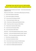 NIC Written Exam with all Correct & 100&percnt; Verified Answers &vert;Actual Complete Update &vert;Already Graded A&plus;