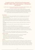 CompTIA Security&plus; SY0-701 Exam Prep Document &vert;&NewLine;2026&sol;2027 Edition &vert; 200 Verified Questions - 200 Questions&NewLine;with Answers