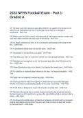 2023 NFHS Football Exam - Part 1-Graded A