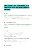 DMSO 1110 ACTUAL EXAM PAPER 2026&NewLine;QUESTIONS WITH SOLUTIONS VERIFIED&NewLine;ANSWERS&NewLine;