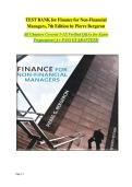 Finance for Non-Financial Managers&comma; 7th Edition &vert; Pierre Bergeron&colon; Complete Test Bank & Comprehensive Questions and Answers