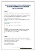 PCCN EXAM REVIEW &vert;ACTUAL QUESTIONS AND VERIFIED ANSWERS 2026-2027 UPDATED EDITION&vert;GRADED A&plus;