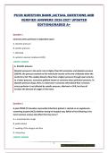 PCCN QUESTION BANK  &vert;ACTUAL QUESTIONS AND VERIFIED ANSWERS 2026-2027 UPDATED EDITION&vert;GRADED A&plus;