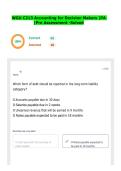 WGU C213 Accounting for Decision Makers &vert;PA&NewLine;&vert;Pre Assessment -Solved