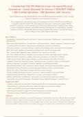 Chamberlain NR 509 Midterm Exam Advanced Physical&NewLine;Assessment - Actual Questions & Answers &vert; 2026&sol;2027 Edition&NewLine;&vert; 200 Verified Questions - 190 Questions with Answers