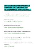 DMV PERMIT PRACTICE EXAMINATION&NewLine;SCRIPT 2026 FULL QUESTIONS AND&NewLine;SOLUTIONS EXPERT REVIEW GRADED A&plus;