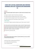 CCRN TEST&vert;ACTUAL QUESTIONS AND VERIFIED ANSWERS 2026-2027 UPDATED EDITION&vert;GRADED A&plus;