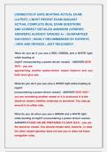 CONNECTICUT SAFE BOATING ACTUAL EXAM &NewLine;&lpar;LATEST&rpar; &vert;&vert; MOST RECENT EXAM 2026&vert;2027  &NewLine;ACTUAL COMPLETE REAL EXAM QUESTIONS            &NewLine;AND CORRECT DETAILED ANSWERS &lpar;VERIFIED &NewLine;ANSWERS&rpar; ALREADY GRADED A&plus; &vert; GUARANTEED &NewLine;SUCCESS&excl;&excl; &vert; HIGHLY RECOMMENDED BY EXPERTS 
