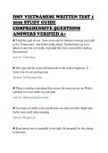 DMV VIETNAMESE WRITTEN TEST 1&NewLine;2026 STUDY GUIDE&NewLine;COMPREHENSIVE QUESTIONS&NewLine;ANSWERS VERIFIED A&plus;&NewLine;