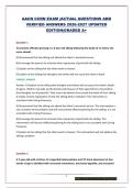  AACN CCRN EXAM &vert;ACTUAL QUESTIONS AND VERIFIED ANSWERS 2026-2027 UPDATED EDITION&vert;GRADED A&plus;