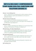 DNP 816 NKU QUIZ 1 COMPREHENSIVE&NewLine;STUDY GUIDE 2026 FULL QUESTIONS AND&NewLine;SOLUTIONS GRADED A&plus;