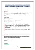  CCRN EXAM &vert;ACTUAL QUESTIONS AND VERIFIED ANSWERS 2026-2027 UPDATED EDITION&vert;GRADED A&plus;