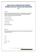  CCRN  &vert;ACTUAL QUESTIONS AND VERIFIED ANSWERS 2026-2027 UPDATED EDITION&vert;GRADED A&plus;