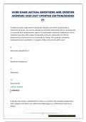 CCRN EXAM &vert;ACTUAL QUESTIONS AND VERIFIED ANSWERS 2026-2027 UPDATED EDITION&vert;GRADED A&plus;