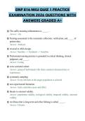 DNP 816 NKU QUIZ 1 PRACTICE&NewLine;EXAMINATION 2026 QUESTIONS WITH&NewLine;ANSWERS GRADED A&plus;