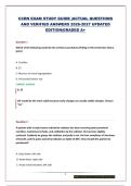 CCRN COMPLETE EXAM  PACKAGE &vert;QUESTIONS AND VERIFIED ANSWERS 2026-2027 UPDATED EDITION