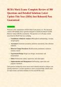 BCBA Mock Exam&colon; Complete Review of 300 Questions and Detailed Solutions Latest Update This Year &lpar;2026&rpar; Just Released&vert; Pass Guaranteed