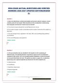 RHIA EXAM  &vert;ACTUAL QUESTIONS AND VERIFIED ANSWERS 2026-2027 UPDATED EDITION&vert;GRADED A&plus;