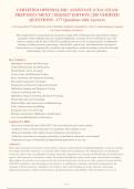 CERTIFIED OPHTHALMIC ASSISTANT &lpar;COA&rpar; EXAM&NewLine;PREP DOCUMENT &vert; 2026&sol;2027 EDITION &vert; 200 VERIFIED&NewLine;QUESTIONS - 177 Questions with Answers&NewLine;