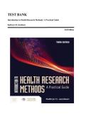 Test Bank for Introduction to Health Research Methods&colon; A Practical Guide 3rd Edition by Kathryn H&period; Jacobsen