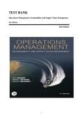 Heizer Operations Management 14th Edition Test Bank by Jay Heizer &vert; Complete Questions&comma; Answers & Solutions