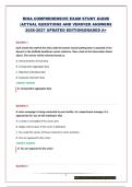 RHIA COMPREHENSIVE EXAM PACKAGE  &vert; QUESTIONS AND VERIFIED ANSWERS 2026-2027 UPDATED EDITION