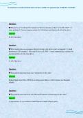 DANGEROUS GOODS BUNDLED EXAM SET COMPLETE QUESTIONS VERIFIED ANSWERS&period;pdf