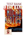 Microbiology&colon; An Evolving Science 3rd Edition Test Bank by John Foster & Joan Slonczewski &vert; Complete Questions & Answers