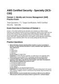 AWS Certified Security Specialty - Domain 1&lowbar; Identity and Access Management &lpar;77 Questions