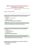BIO 242 Comprehensive Examination