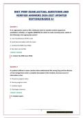 RHIT PREP EXAM&vert;ACTUAL QUESTIONS AND VERIFIED ANSWERS 2026-2027 UPDATED EDITION&vert;GRADED A&plus;