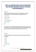 RHIT ALL DOMAINS PREP&vert;ACTUAL QUESTIONS AND VERIFIED ANSWERS 2026-2027 UPDATED EDITION&vert;GRADED A&plus;