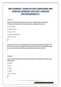 RHIT DOMAIN 1 EXAM &vert;ACTUAL QUESTIONS AND &NewLine;VERIFIED ANSWERS 2026-2027 UPDATED &NewLine;EDITION&vert;GRADED A&plus; 