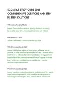 SCCJA BLE STUDY GUIDE 2026&NewLine;COMPREHENSIVE QUESTIONS AND STEP&NewLine;BY STEP SOLUTIONS&NewLine;