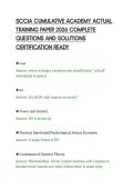 SCCJA CUMULATIVE ACADEMY ACTUAL&NewLine;TRAINING PAPER 2026 COMPLETE&NewLine;QUESTIONS AND SOLUTIONS&NewLine;CERTIFICATION READY