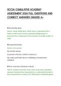 SCCJA CUMULATIVE ACADEMY&NewLine;ASSESSMENT 2026 FULL QUESTIONS AND&NewLine;CORRECT ANSWERS GRADED A&plus;