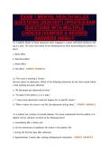 EXAM 1 MENTAL HEALTH NCLEX&NewLine;QUESTIONS &lpar;2026&sol;2027&rpar; UPDATE&vert;EXAM&NewLine;QUESTIONS WITH MULTIPLE&NewLine;CHOICES &vert;VERIFIED & REVISED&NewLine;ANSWERS &lpar;NEW&rpar;&excl;&excl;&excl;