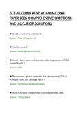 SCCJA CUMULATIVE ACADEMY FINAL&NewLine;PAPER 2026 COMPREHENSIVE QUESTIONS&NewLine;AND ACCURATE SOLUTIONS&NewLine;