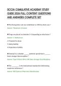 SCCJA CUMULATIVE ACADEMY STUDY&NewLine;GUIDE 2026 FULL CONTENT QUESTIONS&NewLine;AND ANSWERS COMPLETE SET&NewLine;