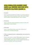 SCCJA CUMULATIVE ACADEMY STUDY&NewLine;GUIDE 2026 VERIFIED QUESTIONS WITH&NewLine;COMPLETE SOLUTIONS GRADED A&plus;&NewLine;