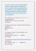 CPI &lpar;Crisis Prevention Institute&rpar; EXAM REVIEW &NewLine;&lpar;LATEST&rpar; &vert;&vert; MOST RECENT EXAM 2026&vert;2027             &NewLine;ACTUAL COMPLETE REAL EXAM QUESTIONS               &NewLine;AND CORRECTLY WELL DEFINED ANSWERS &NewLine;&lpar;VERIFIED ANSWERS&rpar; ALREADY GRADED A&plus;                             