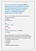 CTS 1120 Final EXAM &lpar;LATEST&rpar; MOST RECENT            &NewLine;EXAM 2027&vert;2027 ACTUAL COMPLETE REAL EXAM &NewLine;QUESTIONS AND CORRECTLY WELL DEFINED &NewLine;ANSWERS &lpar;VERIFIED ANSWERS&rpar; ALREADY               &NewLine;GRADED A&plus; &vert; GUARANTEED SUCEESS&excl;&excl;                    &NewLine;NEWEST EXAM &vert; 